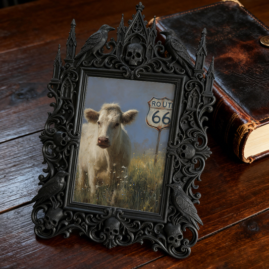 Rare-edition Gothic Dark-style Photo Frame | Vampire LARP Tavern Wall Decor, Photo Ornament, Wall/Table Dual-use, Artistic Frame
