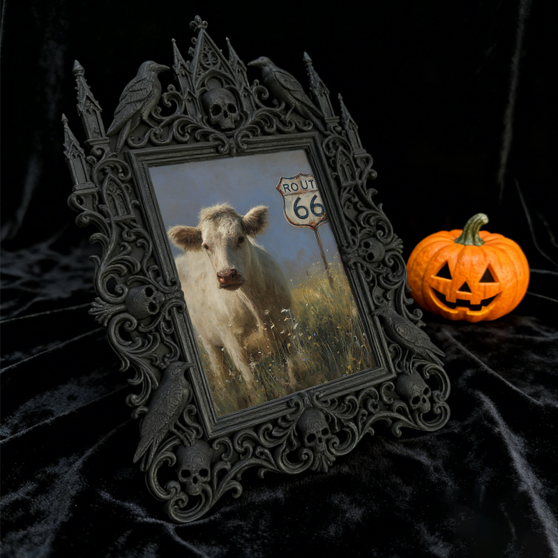 Rare-edition Gothic Dark-style Photo Frame | Vampire LARP Tavern Wall Decor, Photo Ornament, Wall/Table Dual-use, Artistic Frame