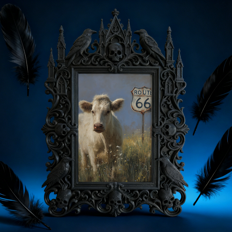 Rare-edition Gothic Dark-style Photo Frame | Vampire LARP Tavern Wall Decor, Photo Ornament, Wall/Table Dual-use, Artistic Frame