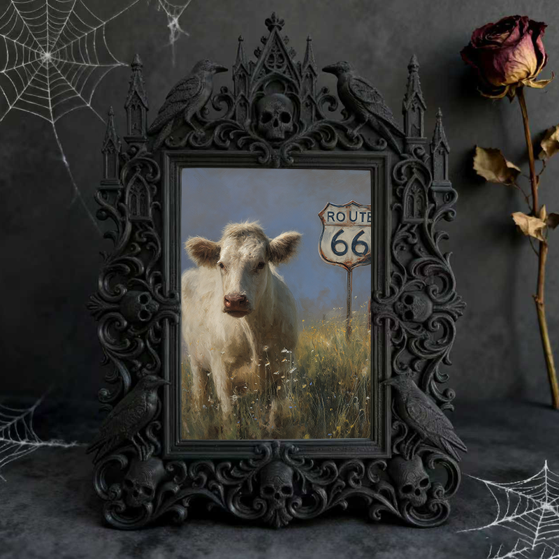 Rare-edition Gothic Dark-style Photo Frame | Vampire LARP Tavern Wall Decor, Photo Ornament, Wall/Table Dual-use, Artistic Frame