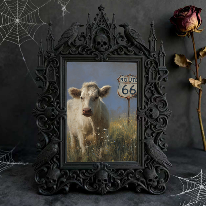 Rare-edition Gothic Dark-style Photo Frame | Vampire LARP Tavern Wall Decor, Photo Ornament, Wall/Table Dual-use, Artistic Frame