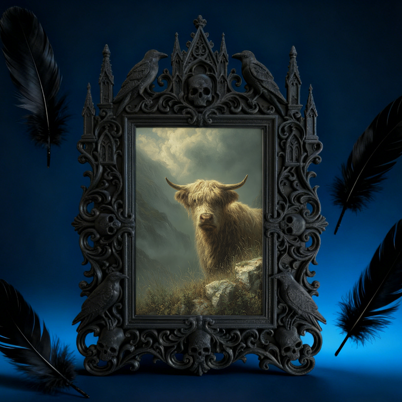 Sturdy-gothic Gothic Dark-style Photo Frame | Gothic Body Piercing Jewelry Shop Decor, Photo Ornament, Dual-use Display, Wear-resistant Fram