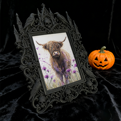 Adorable-dark-style Gothic Dark-style Photo Frame | Gothic Handmade Soap Mold Shop Decor, Photo Ornament, Dual-use Display, Cute Frame
