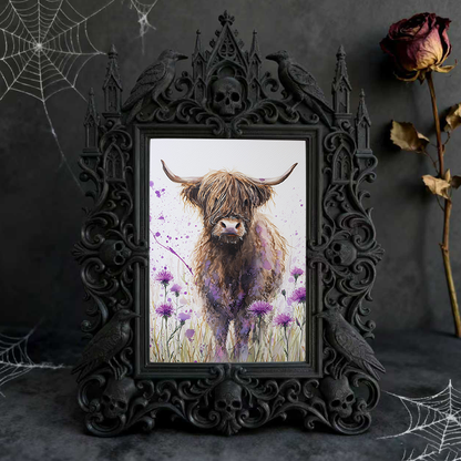 Adorable-dark-style Gothic Dark-style Photo Frame | Gothic Handmade Soap Mold Shop Decor, Photo Ornament, Dual-use Display, Cute Frame