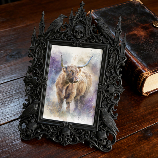 Customer-approved Gothic Dark-style Photo Frame | Vampire Themed Costume Contest Decor, Photo Ornament, Dual-use Display, Sturdy Frame