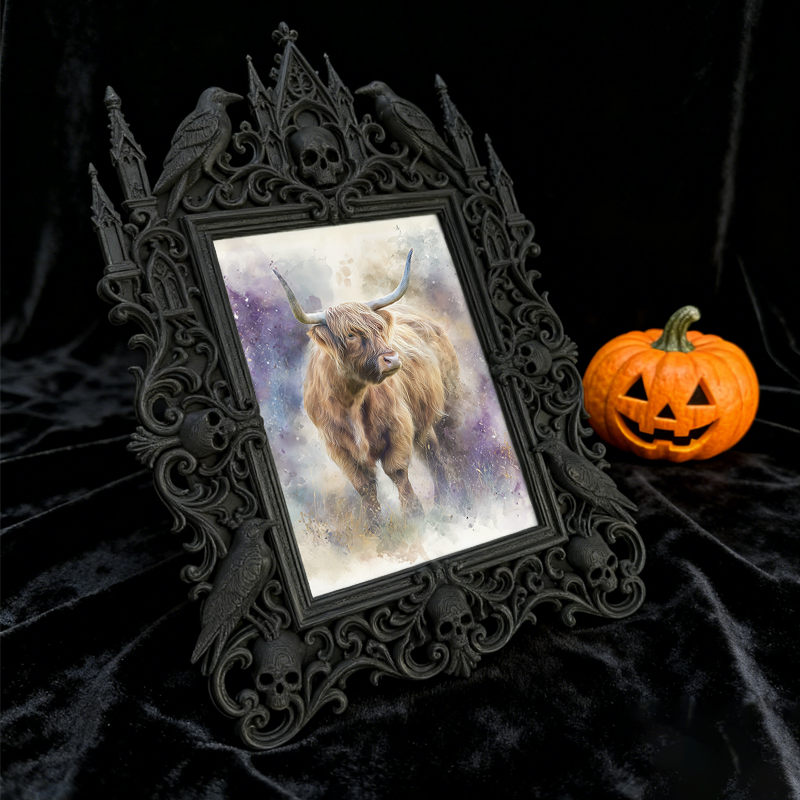 Customer-approved Gothic Dark-style Photo Frame | Vampire Themed Costume Contest Decor, Photo Ornament, Dual-use Display, Sturdy Frame