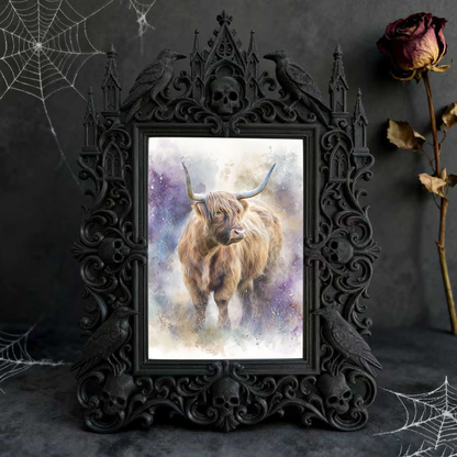 Customer-approved Gothic Dark-style Photo Frame | Vampire Themed Costume Contest Decor, Photo Ornament, Dual-use Display, Sturdy Frame