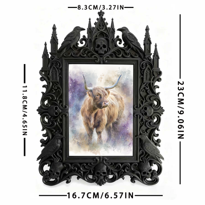 Customer-approved Gothic Dark-style Photo Frame | Vampire Themed Costume Contest Decor, Photo Ornament, Dual-use Display, Sturdy Frame