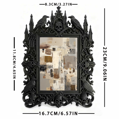 Limited-quantity Gothic Dark-style Photo Frame | Occult Manuscript Copy Shop Decor, Photo Ornament, Wall-mountable & Tabletop, Collectible F