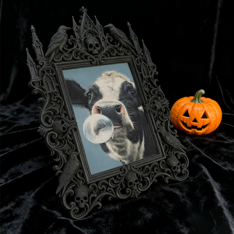 Shop-favorite Gothic Dark-style Photo Frame | Dark Academia Handmade Notebook Shop Decor, Photo Ornament, Wall/Table Dual-use, Durable Frame