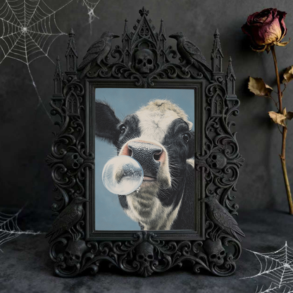 Shop-favorite Gothic Dark-style Photo Frame | Dark Academia Handmade Notebook Shop Decor, Photo Ornament, Wall/Table Dual-use, Durable Frame