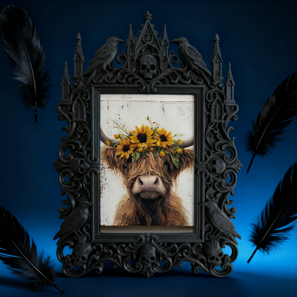 Rare-edition Gothic Dark-style Photo Frame | Vampire Cosplay Contact Lens Shop Decor, Photo Ornament, Wall/Table Dual-use, Artistic Frame