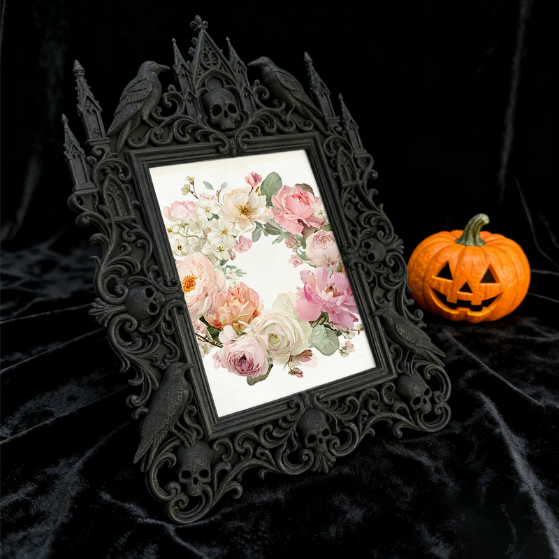 Limited-drop Gothic Dark-style Photo Frame | Occult Tarot Card Deck Shop Decor, Photo Ornament, Wall-mountable & Tabletop, Collectible Frame