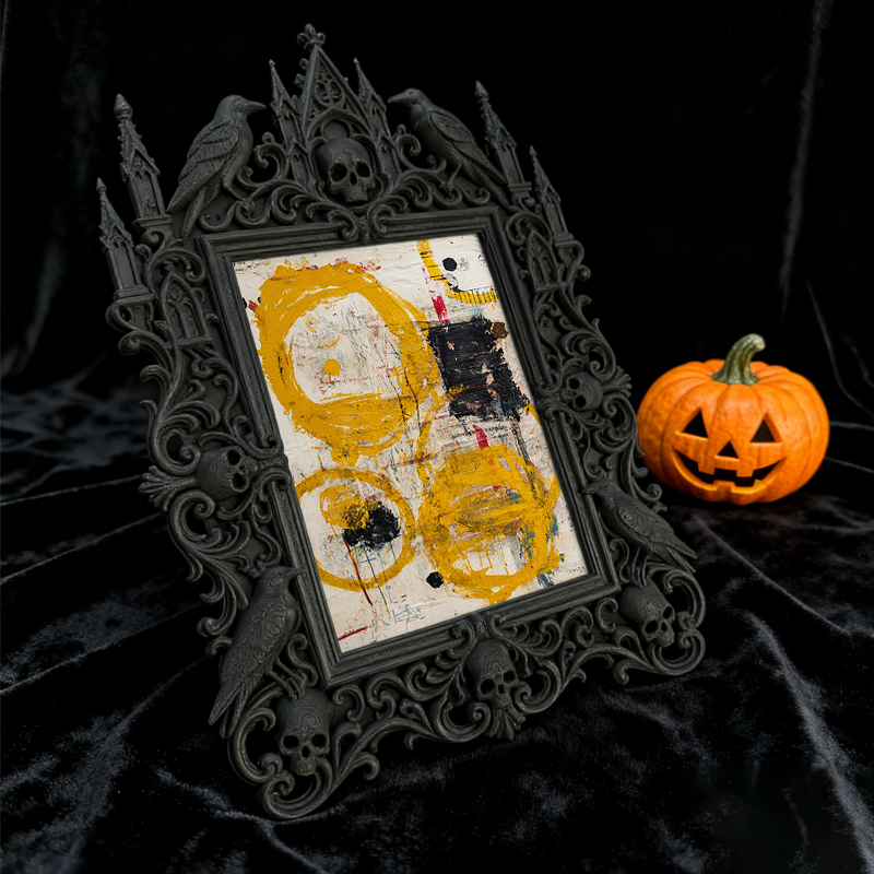 Pinterest-popular Gothic Dark-style Photo Frame | Gothic Lash Tinting Studio Decor, Photo Ornament, Wall-mountable & Tabletop, High-gloss Fr