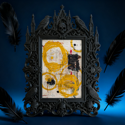 Pinterest-popular Gothic Dark-style Photo Frame | Gothic Lash Tinting Studio Decor, Photo Ornament, Wall-mountable & Tabletop, High-gloss Fr