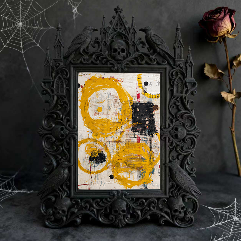 Pinterest-popular Gothic Dark-style Photo Frame | Gothic Lash Tinting Studio Decor, Photo Ornament, Wall-mountable & Tabletop, High-gloss Fr