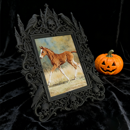 Rare-find Gothic Dark-style Photo Frame | Vampire LARP Tavern Table Decor, Photo Ornament, Wall/Table Dual-use, Artistic Frame