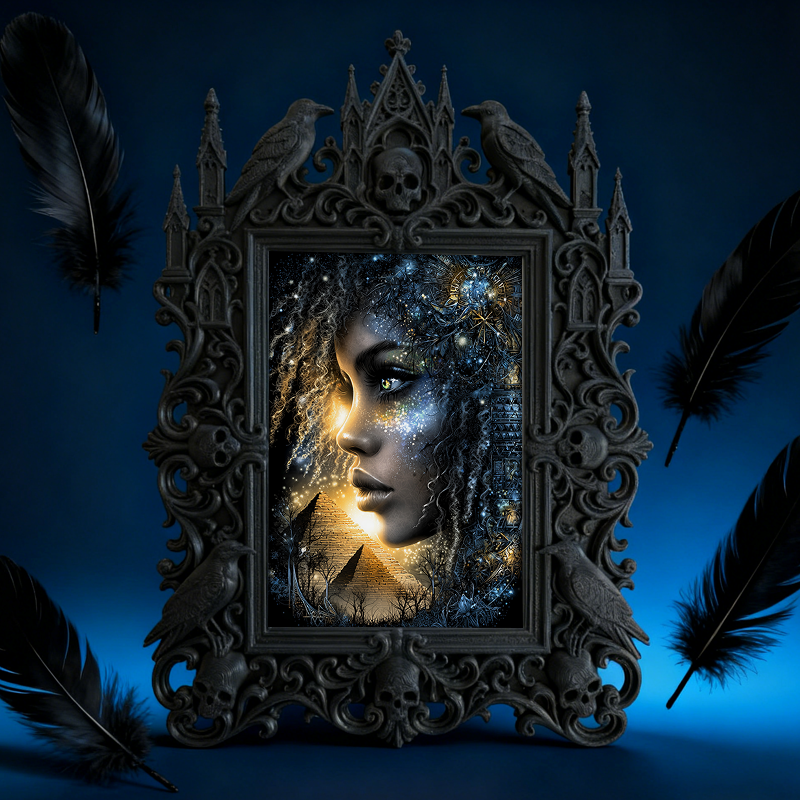 Adorable-dark Gothic Dark-style Photo Frame | Gothic Handmade Soap Sample Display Decor, Photo Ornament, Dual-use Display, Cute Frame