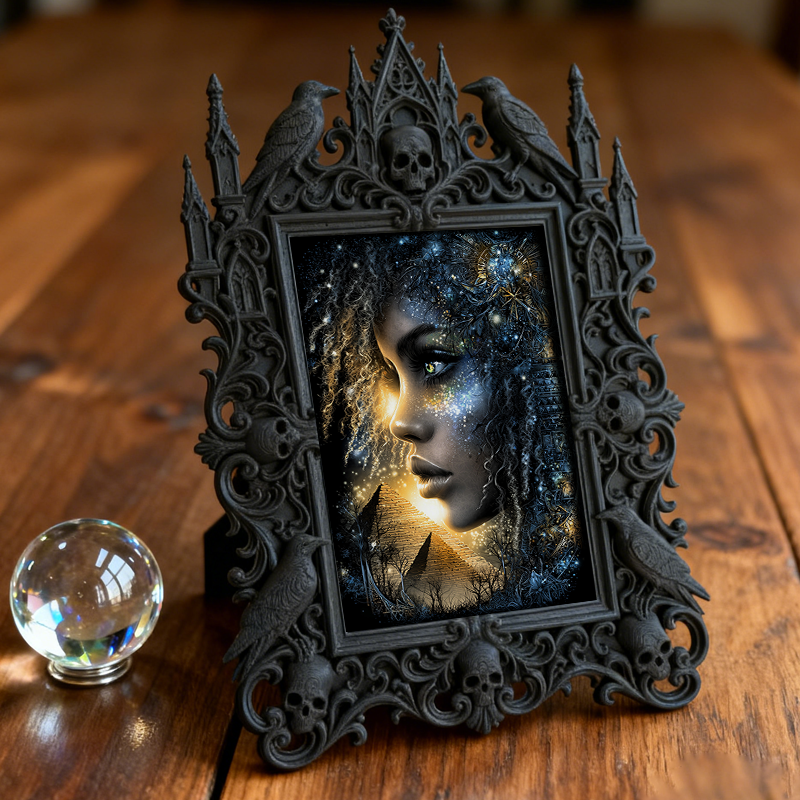 Adorable-dark Gothic Dark-style Photo Frame | Gothic Handmade Soap Sample Display Decor, Photo Ornament, Dual-use Display, Cute Frame