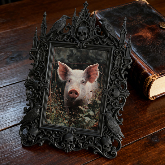 Customer-approved Gothic Dark-style Photo Frame | Vampire Masquerade Ball Photo Booth Decor, Photo Ornament, Dual-use Display, Sturdy Frame