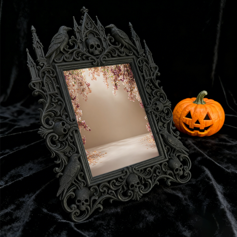 Trend-essential Gothic Dark-style Photo Frame | Punk Rock Band Merchandise Store Decor, Photo Ornament, Wall/Table Dual-use, Eco-friendly Fr