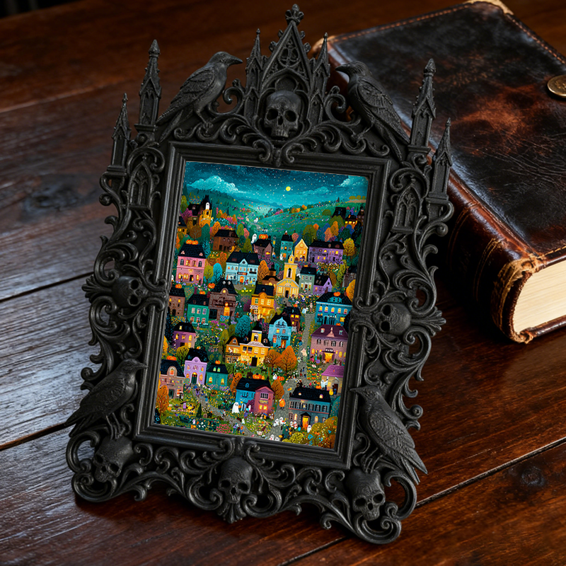 5-star-rated Gothic Dark-style Photo Frame | Gothic Body Jewelry Boutique Display, Photo Ornament, Dual-use Display, Sturdy Frame