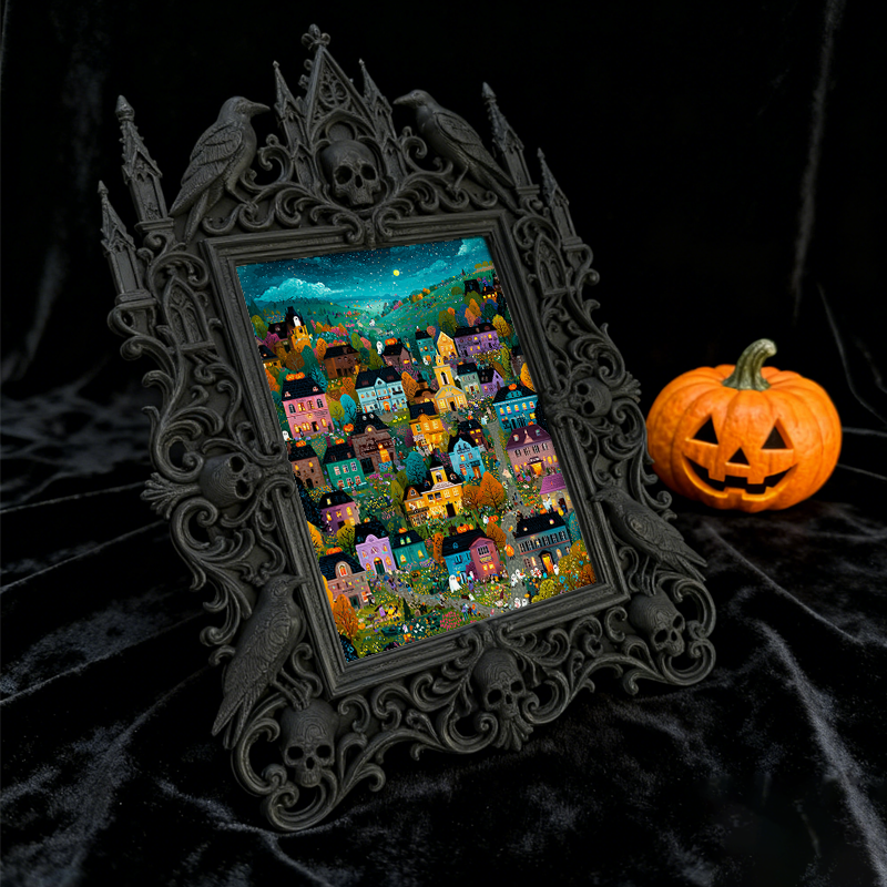 5-star-rated Gothic Dark-style Photo Frame | Gothic Body Jewelry Boutique Display, Photo Ornament, Dual-use Display, Sturdy Frame