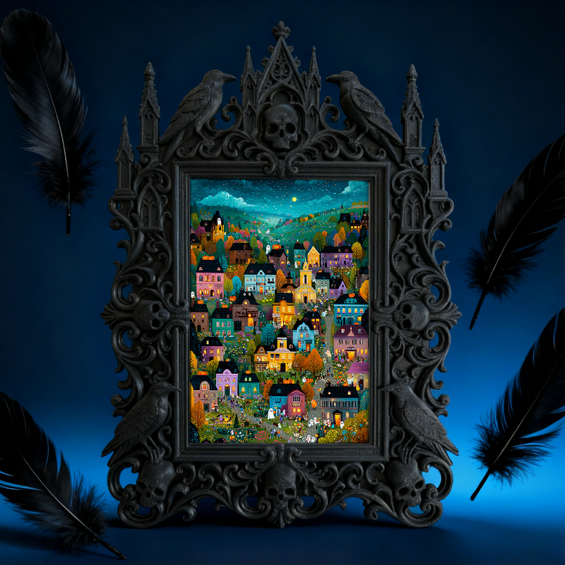 5-star-rated Gothic Dark-style Photo Frame | Gothic Body Jewelry Boutique Display, Photo Ornament, Dual-use Display, Sturdy Frame