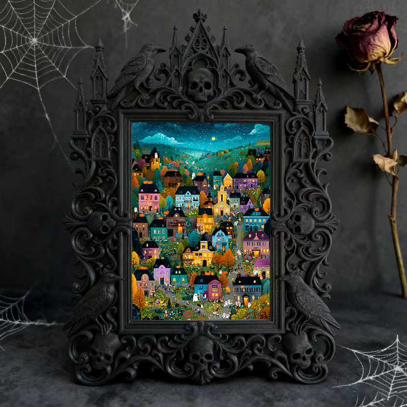 5-star-rated Gothic Dark-style Photo Frame | Gothic Body Jewelry Boutique Display, Photo Ornament, Dual-use Display, Sturdy Frame