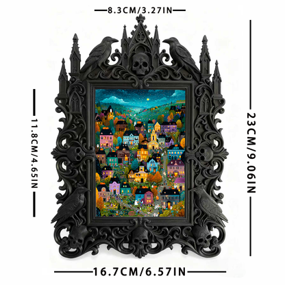 5-star-rated Gothic Dark-style Photo Frame | Gothic Body Jewelry Boutique Display, Photo Ornament, Dual-use Display, Sturdy Frame