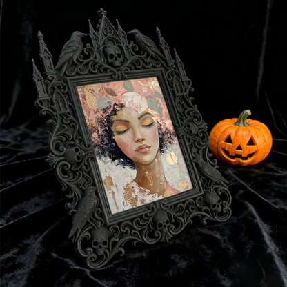 Rare-edition Gothic Dark-style Photo Frame | Vampire Cosplay Costume Rental Shop Decor, Photo Ornament, Wall/Table Dual-use, Artistic Frame