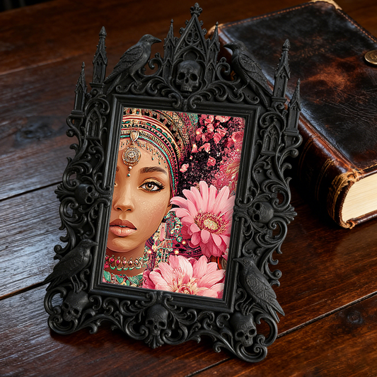 Collector-must-have Gothic Dark-style Photo Frame | Vintage Horror Toy Store Decor, Photo Ornament, Wall/Table Dual-use, Display-grade Frame