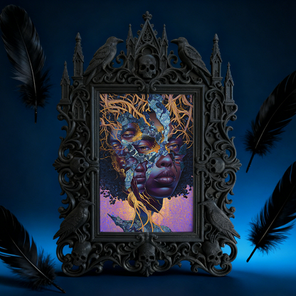 Cute-dark-style Gothic Dark-style Photo Frame | Gothic Pet Collar Shop Window Decor, Photo Ornament, Dual-use Display, Cute Frame