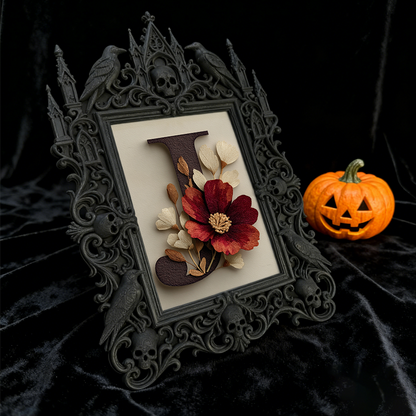 Must-own Gothic Dark-style Photo Frame | Dark Art Tattoo Studio Reception Decor, Photo Ornament, Wall-mountable & Tabletop, Slim Frame
