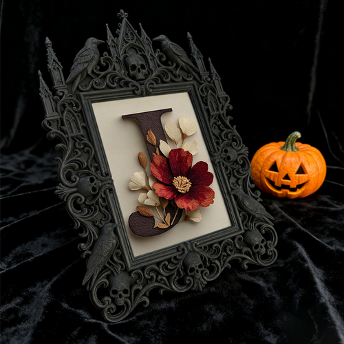 Must-own Gothic Dark-style Photo Frame | Dark Art Tattoo Studio Reception Decor, Photo Ornament, Wall-mountable & Tabletop, Slim Frame