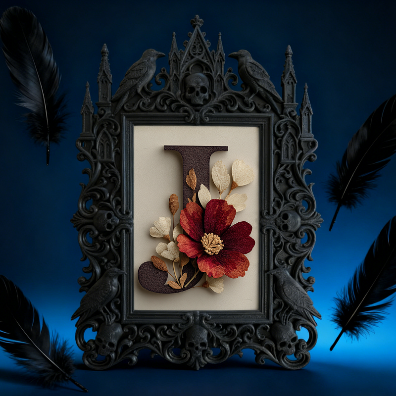 Must-own Gothic Dark-style Photo Frame | Dark Art Tattoo Studio Reception Decor, Photo Ornament, Wall-mountable & Tabletop, Slim Frame