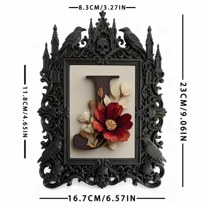 Must-own Gothic Dark-style Photo Frame | Dark Art Tattoo Studio Reception Decor, Photo Ornament, Wall-mountable & Tabletop, Slim Frame