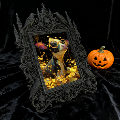 Limited-drop Gothic Dark-style Photo Frame | Occult Astrology Chart Shop Decor, Photo Ornament, Wall-mountable & Tabletop, Collectible Frame