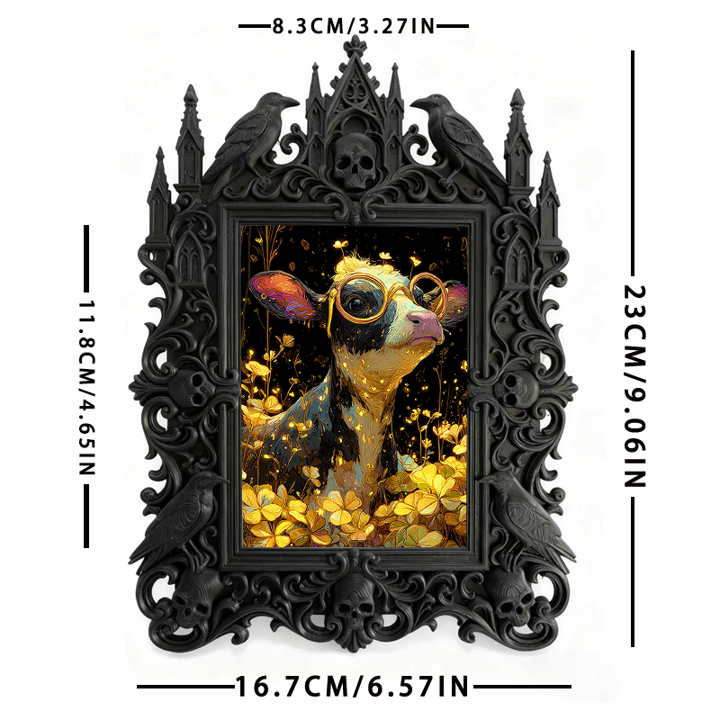 Limited-drop Gothic Dark-style Photo Frame | Occult Astrology Chart Shop Decor, Photo Ornament, Wall-mountable & Tabletop, Collectible Frame