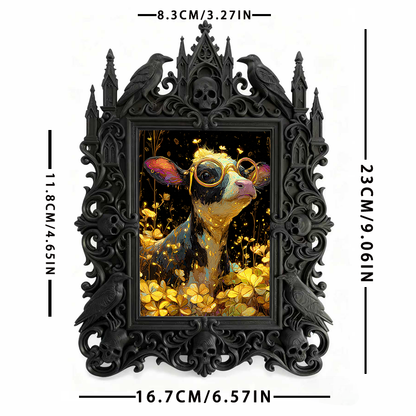 Limited-drop Gothic Dark-style Photo Frame | Occult Astrology Chart Shop Decor, Photo Ornament, Wall-mountable & Tabletop, Collectible Frame