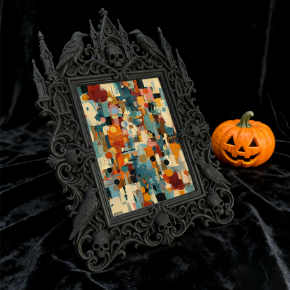 Hard-to-get Gothic Dark-style Photo Frame | Werewolf-themed Camping Gear Shop Decor, Photo Ornament, Wall/Table Dual-use, Rustic Frame