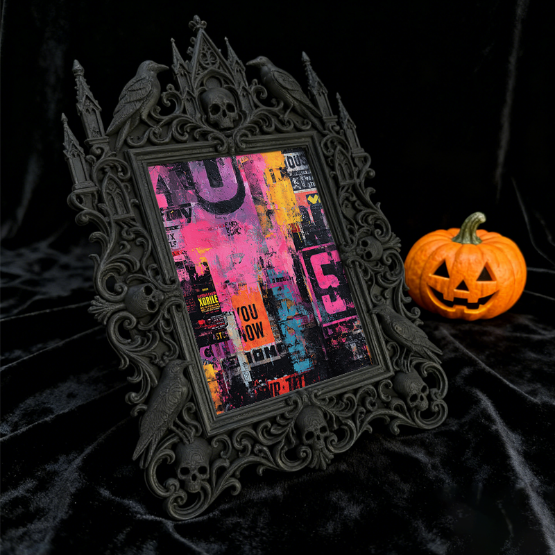 Adorable-dark Gothic Dark-style Photo Frame | Gothic Handmade Pet Toy Shop Decor, Photo Ornament, Dual-use Display, Cute Frame