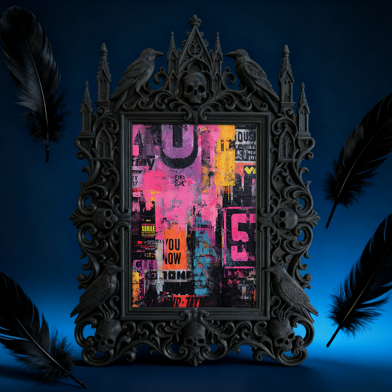 Adorable-dark Gothic Dark-style Photo Frame | Gothic Handmade Pet Toy Shop Decor, Photo Ornament, Dual-use Display, Cute Frame
