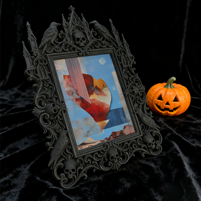 Trend-leading Gothic Dark-style Photo Frame | Gothic Wedding Bridal Shower Decor, Photo Ornament, Wall/Table Dual-use, Eco-friendly Frame