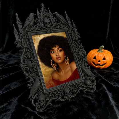 Rare-treasure Gothic Dark-style Photo Frame | Vampire Cosplay Convention Decor, Photo Ornament, Wall/Table Dual-use, Artistic Frame