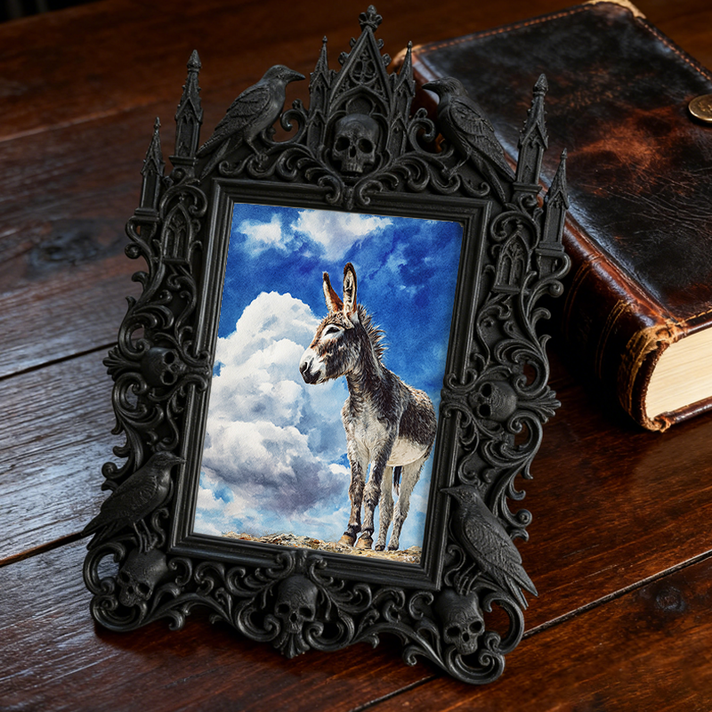 Top-choice Gothic Dark-style Photo Frame | Dark Academia Dorm Desk Decor, Photo Ornament, Wall/Table Dual-use, Durable Frame