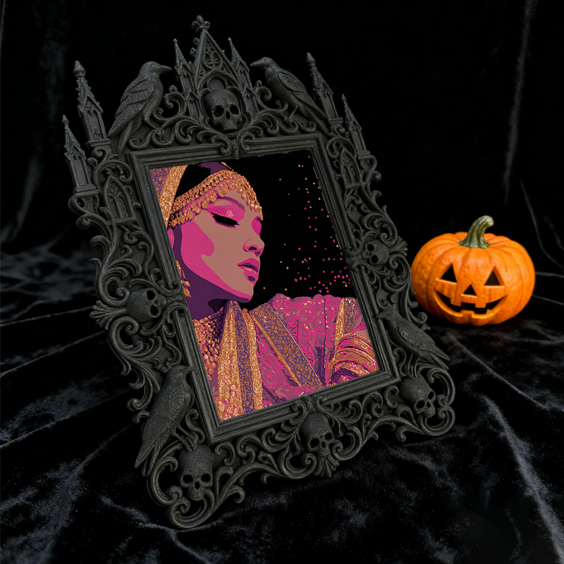 Style-setter Gothic Dark-style Photo Frame | Dark Academia Study Nook Decor, Photo Ornament, Wall/Table Dual-use, Eco-friendly Frame
