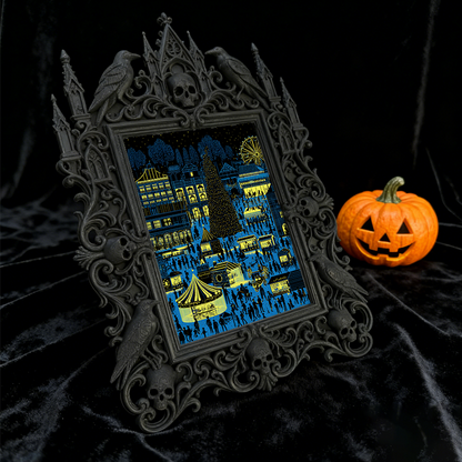 Limited-stock-gothic Dark-style Photo Frame | Occult Home Altar Decor, Photo Ornament, Wall-mountable & Tabletop, Collectible Frame