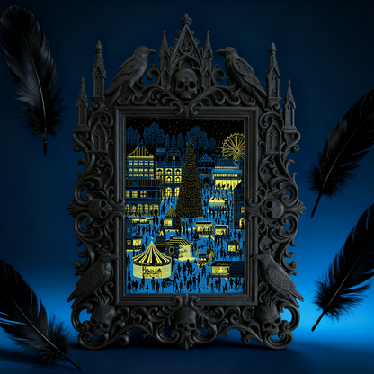 Limited-stock-gothic Dark-style Photo Frame | Occult Home Altar Decor, Photo Ornament, Wall-mountable & Tabletop, Collectible Frame