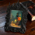 Hard-to-find Gothic Dark-style Photo Frame | Gothic Rooftop Terrace Decor, Photo Ornament, Wall/Table Dual-use, Rustic Frame